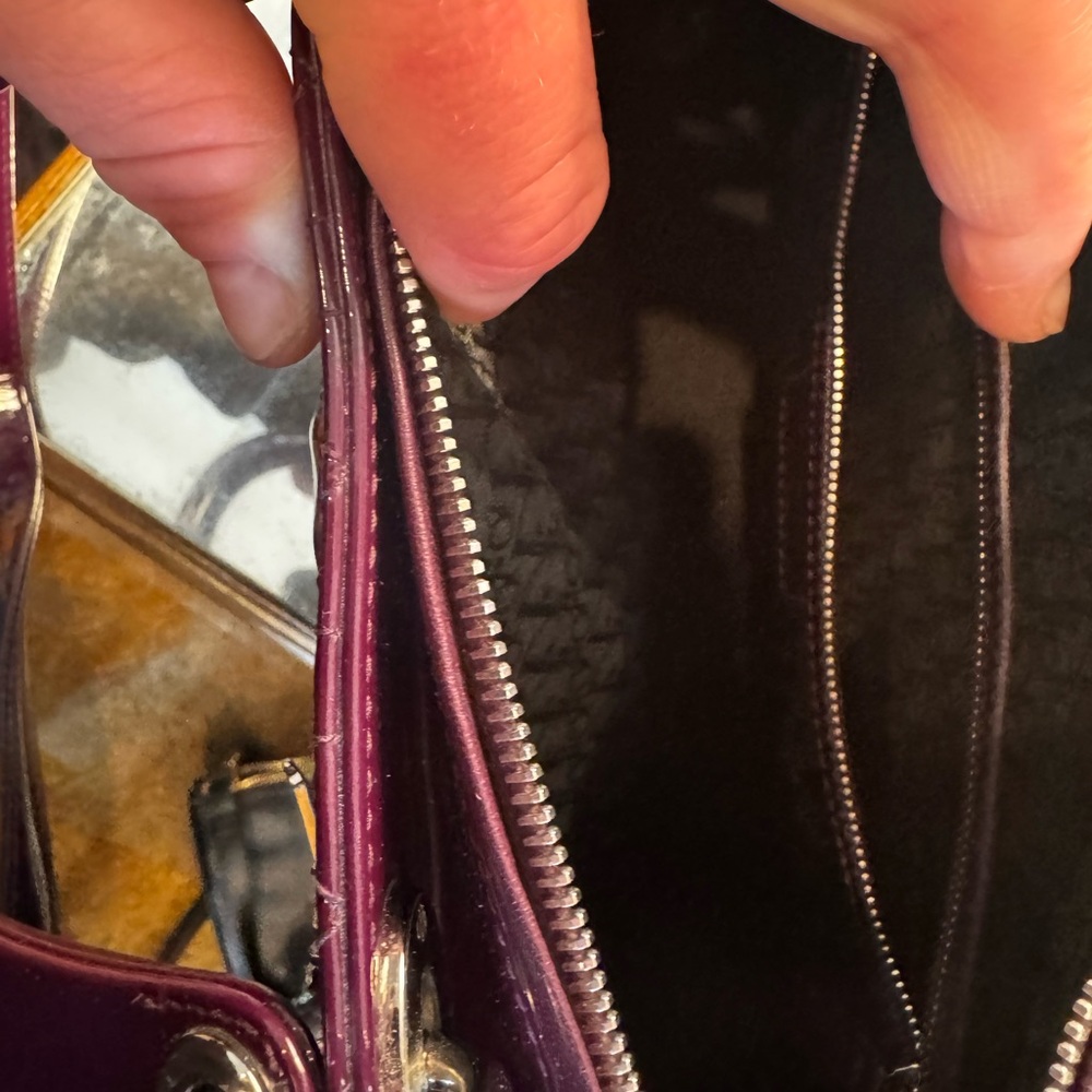 LG Miss Dior patten leather bag